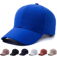 Casquette de baseball respirante en maille rigide, protection solaire extérieure, mode décontractée, chapeau de sport ventilé, vente en gros