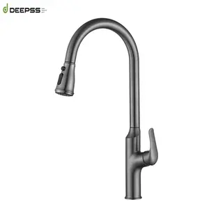 Deepss New Arrival Commercial Pull Down 304 Roestvrijstalen Borstel Nickle Taps Keuken