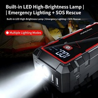 Compresseur d'air portable sans fil 150 PSI pour pneus de voiture, pompe numérique 12 V 6400 mAh avec batterie externe d'urgence pour voitures, vélos et articles gonflables