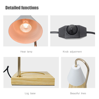 Lampe chauffe-bougie électrique moderne et créative pour chambre à coucher, à température réglable, vente en gros d'usine