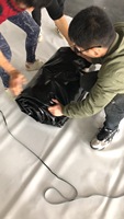 Tapis de lavage de voiture durable et imperméable en bâche tissée enduite, anti-fuite et résistant à l'usure, portable pour le nettoyage de garage et l'utilisation en tente