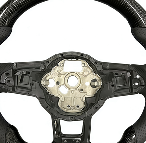 Volante Deportivo Personalizado CARBON WORLD de Aluminio y Cuero PVC para <span class=keywords><strong>Volkswagen</strong></span> <span class=keywords><strong>Golf</strong></span> 7 GTI <span class=keywords><strong>R</strong></span> MK7 JETTA - Product Image 2
