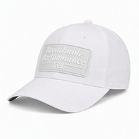 Casquette de baseball personnalisée en PVC 3D imperméable, 6 panneaux, tissu en maille structurée, unisexe, pour sports de plein air, motif feuille ethnique