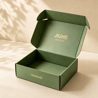 Boîtes d'expédition en carton ondulé kraft écologiques et recyclables, imprimées sur mesure, avec design pliable pour l'emballage de cadeaux et de produits