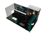 Stan Pameran Modular Kain Tension Mudah Dirangkai, Logo Dapat Disesuaikan untuk Peralatan Pameran Dagang dan Periklanan