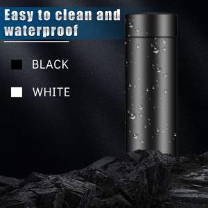 Hot Selling 500ml Double Wall Stainless Steel Eco-Friendly Smart <b>Water</b> <b>Bottle</b> Straw LED Temperature Display Private <b>Label</b> - Product Image 3