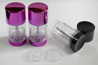 Vente en gros personnalisation en plastique vert 15ml 30ml 50ml 75ml tube de gel vide cosmétique cylindre rond déodorant conteneur tube bouteille