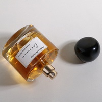 Flacon de parfum rond en verre vide de luxe, design personnalisé, 30 ml, 50 ml, 100 ml, avec boîte