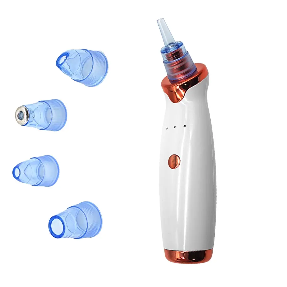 High Quality Portable Blackhead Remover With 4 Replaceable Suction Probes Face Blackhead Remover