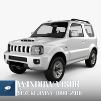 Pare-soleil de fenêtre MOSUN pour SUZUKI JIMNY 1998-2018, déflecteur de vent, pare-pluie