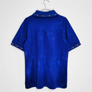 เสื้อฟุตบอลย้อนยุคฤดูร้อนปี 1994 ขายส่ง ชุดวินเทจสั่งทำพิเศษ คอตั้ง ลายดาว ระบายอากาศได้ดี แห้งเร็ว สำหรับผู้ชาย 100% - Product Image 3