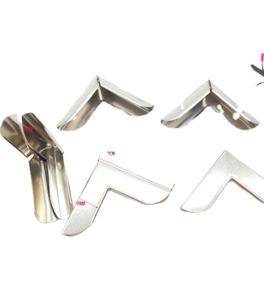 Angle d'enveloppement en métal argenté de luxe 30mm de long étanche et Portable sac à main livre ou boîte Protection d'angle avec 3CM de métal de maïs - Product Image 1
