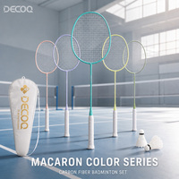 Raquette de badminton en fibre de carbone de haute qualité, manche rigide, pour entraînement de smash, logo personnalisé OEM, vente en gros en usine, en vrac, Europe, Asie du Sud-Est