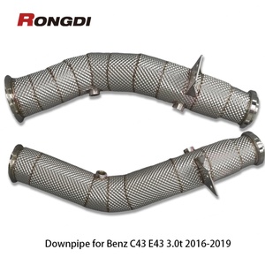 ท่อระบายความร้อนท่อไอเสียสำเร็จรูปสำหรับ C43 Mercedes-Benz E43 M276 3.0T 2016-2019 304SS ท่อตรง - Product Image 5