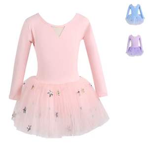 Vestido de Ballet para Niñas a Precio de Fábrica, Leotardos y Trajes de Gimnasia para Niños, Traje de Entrenamiento Corporal - Product Image 1