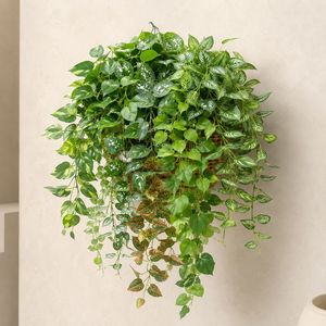 Plantes suspendues artificielles Lianda Crafts 30cm-100cm en plastique PVC PE, tissu de soie, écologiques, décoration murale intérieure, bouquet de verdure - Product Image 3