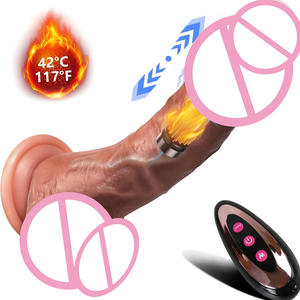 Aiersha Thuring Dildo Seksspeeltjes Verwarming Vibrerende G-Spot Stimulatie Realistische Vibrator Dildo 'S - Product Image 1
