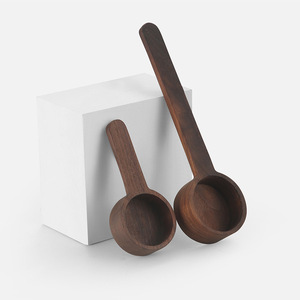Cucharas Medidoras de Madera Kafei Shi, Nogal Negro, 10g, Cuchara para Café, Repostería y Condimentos, Estilo Minimalista - Product Image 1