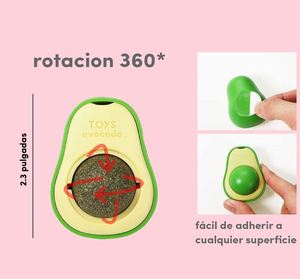 ของเล่นแมวติดผนังรูปอะโวคาโด พร้อมความสนุกแบบกัดได้ ปลอดภัย ดีต่อสุขภาพ ของเล่นเคี้ยวสำหรับลูกแมว ช่วยทำความสะอาดฟัน ของเล่นกัดสำหรับแมว - Product Image 2