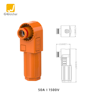 Connecteurs cc haute tension 50A stockage d'énergie IP 67 connecteur étanche d'alimentation cc connecteur de prise de stockage d'énergie