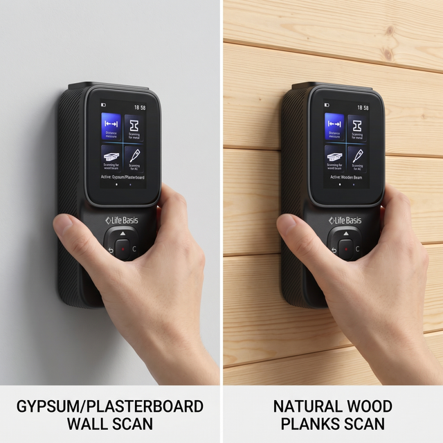Professional 5-in-1 Wall Scanner & 40m Laser Distance Meter | 2.4" HD Color Screen Stud Finder with Moisture Meter MK2301