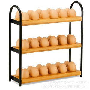 ชั้นวางไข่เหล็ก 3 ชั้น พร้อมหูจับ สำหรับไข่ไก่ เป็ด ห่าน - Product Image 5