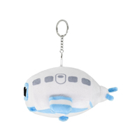 Vente en gros peluche personnalisée de haute qualité mini avion peluche souple PP coton rempli design mignon porte-clés pendentif sac ornement