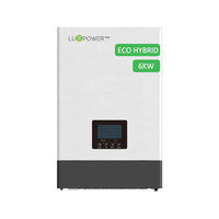 Système solaire hybride Luxpower SNA 6000, onduleur hybride monophasé 6 kW, onduleur d'énergie solaire renouvelable