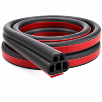 Bande d'étanchéité multi-cavités en EPDM pour portières de voiture, auto-adhésive, pour joints d'étanchéité automobiles, pour fenêtres de voiture et joints de coffre