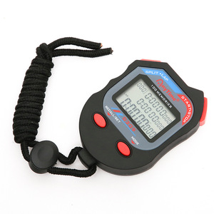 Tiga baris 100 memori Stopwatch elektronik <span class=keywords><strong>Timer</strong></span> melacak pelatihan jam tangan lari - Product Image 2