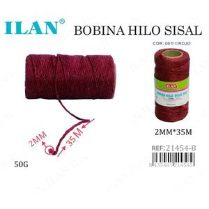 Spago di Sisal Ilan, Bobina da 2mm, 35m, Colore Marrone, 50g - Product Image 3