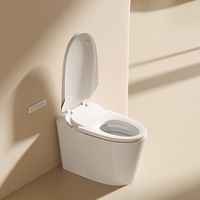 S037 Toilette intelligente moderne avec chasse d'eau automatique, siège chauffant, télécommande, auto-nettoyante, électrique, pour salle de bain