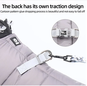 Qiqu-traje de nieve para tienda de mascotas, chaqueta impermeable para perros medianos y pequeños, reflectante, Extra cálido, para invierno - Product Image 4