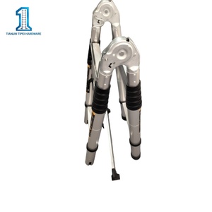 Scala Telescopica Pieghevole in Alluminio Moderna con 5 Gradini <span class=keywords><strong>e</strong></span> Capacità di Carico di 150kg per Uso in Appartamento, Design Minimalista - Product Image 5