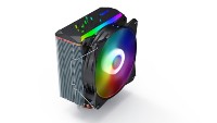Refroidisseur de processeur SAMA pour ordinateur de bureau avec effet lumineux ARGB arc-en-ciel, ventilateur de refroidissement par air LED 12v, vente en gros