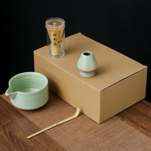 Juego de Té Matcha de Porcelana Estilo Japonés Japandi Hecho a Mano con Batidor, Tazón y Soporte para Batidor para Ceremonia del Té - Product Image 2