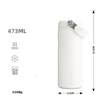 Bouteille d'eau en acier inoxydable personnalisée avec logo, 720 ml/480 ml, grande capacité, gobelet isotherme en acier inoxydable pour boissons