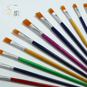 Yixin 2022 pinceaux à aquarelle à poignée colorée personnalisée, pinceaux à aquarelle, pinceaux à huile