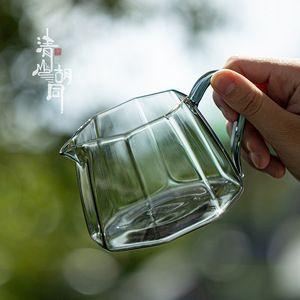Octagonal Glass Fairness <b>Cup</b> Heat Resistant High Borosilicate <b>Tea</b> Set Chinese Style <b>Large</b> Capacity <b>Tea</b> Dispenser - Product Image 2