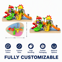 SageDelightRides OEM Équipement de jeu extérieur Toboggan et balançoire combinés pour enfants en LLDPE et tubes en acier galvanisé, pour collectivités et écoles maternelles, Fabricant