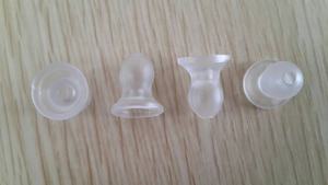 Accessoire pour talkie-walkie, embout d'oreille en silicone transparent de type champignon/téton pour écouteur à tube acoustique - Product Image 6