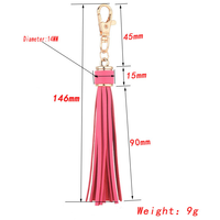 Accessoires de sacs à main et portefeuilles DIY colorés en cuir PU, breloques, pompons, porte-clés, bracelets, pendentifs, cadeaux pour femmes