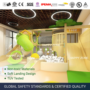 Zones de jeu intérieures écologiques en bois naturel pour bébés et tout-petits, équipement de terrain de jeu, toboggan souple, <span class=keywords><strong>piscine</strong></span> <span class=keywords><strong>à</strong></span> balles pour enfants, parc d'attractions - Product Image 3