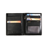 Portefeuille de voyage multi-usages en cuir PU de style national fait main, motif personnalisé, porte-passeport sans fermeture