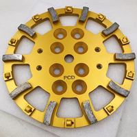 Disque abrasif diamanté PCD de 10 pouces (250 mm) haute dureté pour l'élimination de la résine époxy et des revêtements anciens sur sols en béton - Vente en gros usine