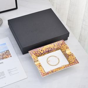 Cenicero Cuadrado Nórdico de Lujo, Decoración de Cerámica para el Hogar, Resistente al Calor, Bandeja para Cigarros de Estilo Real para Restaurante y Hotel - Product Image 5