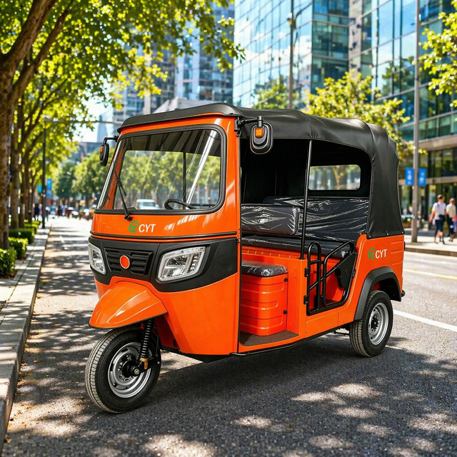 TVS Bajaj King Type 200cc Petrol Passenger Auto Rickshaw 3 Wheel Taxi Tricycle for Adult Transport