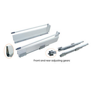 Fermeture en douceur à profil bas pour tiroir coulissant à montage latéral avec cadre en métal, pour armoire de cuisine/armoire de luxe - Product Image 2