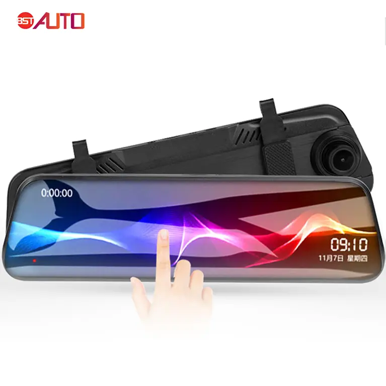 4.5 pouces IPS écran 170 degrés grand angle HD caméra de tableau de bord de voiture avec microphone de vision nocturne caméra dvr de voiture
