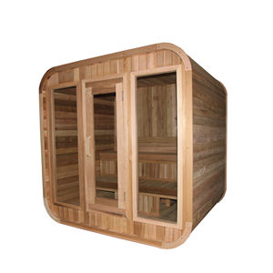 Nuova <span class=keywords><strong>Sauna</strong></span> da Esterno di Alta Qualità in Legno Termotrattato, Bagno Turco per 2-6 Persone, Vasche <span class=keywords><strong>Spa</strong></span>, Cabina <span class=keywords><strong>Sauna</strong></span> - Product Image 2